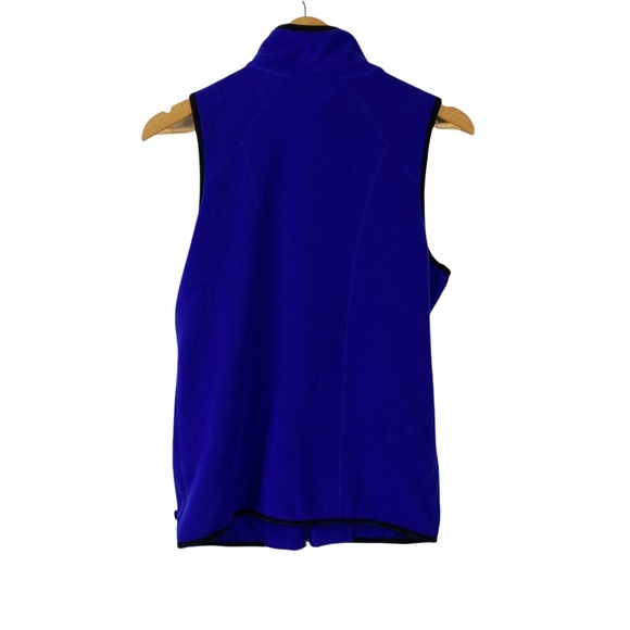 Calvin Klein Purple fleece Cute Warm vest zipped sleeveless jacket women Small - Picture 3 of 9